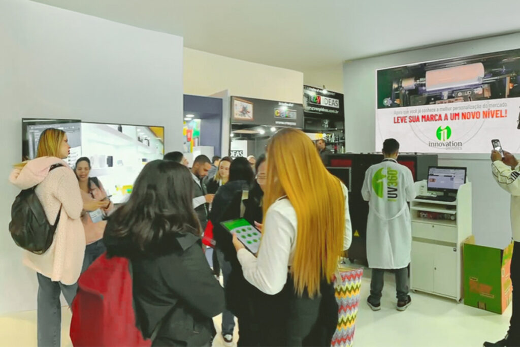 Estande da Innovation Brindes na feira