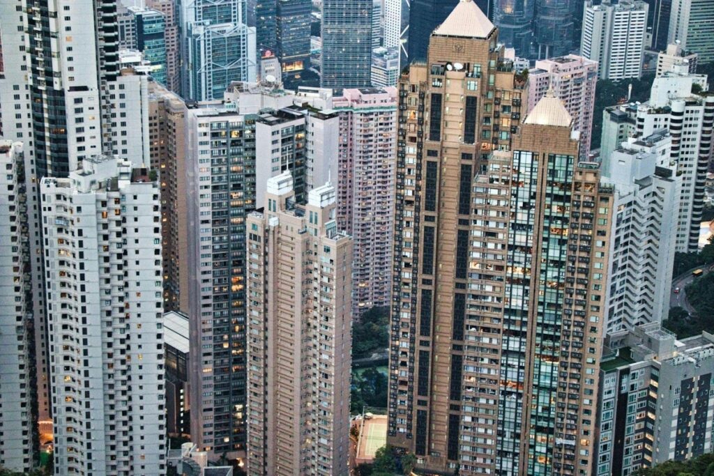 Vista aérea de prédios, São Paulo.