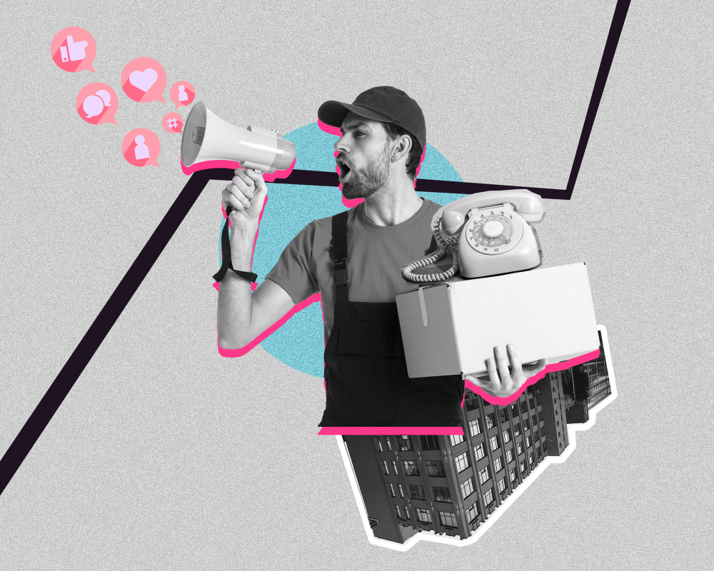 Homem com megafone