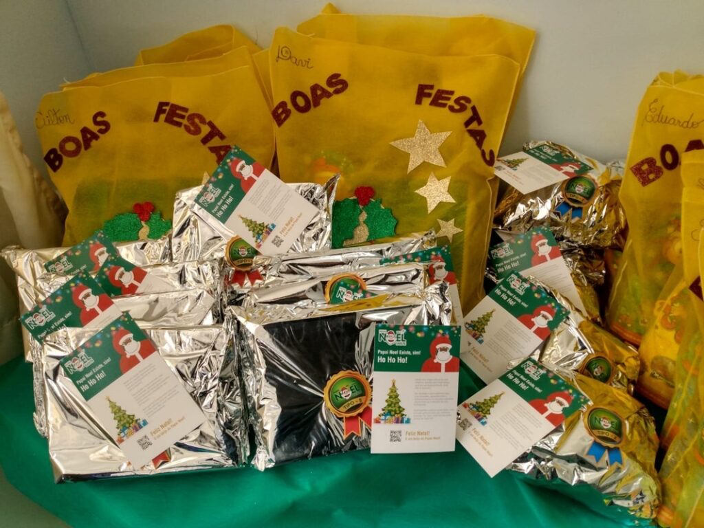 Doação de presentes de Natal
