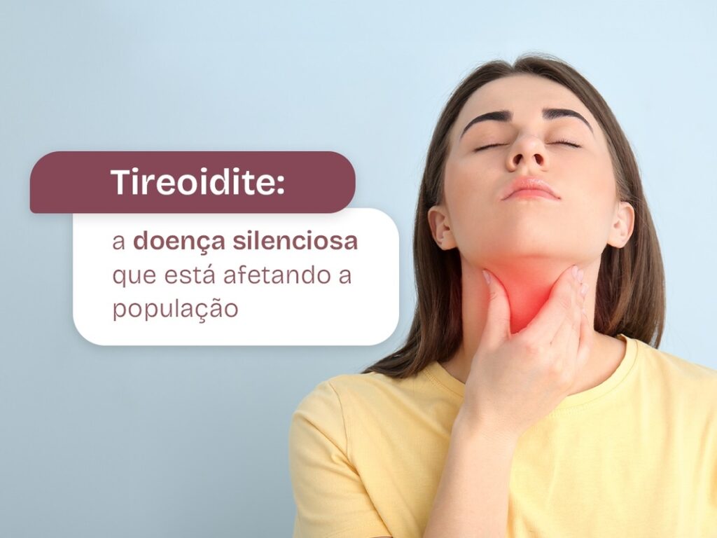 Pescoço vermelho por tireoidite.