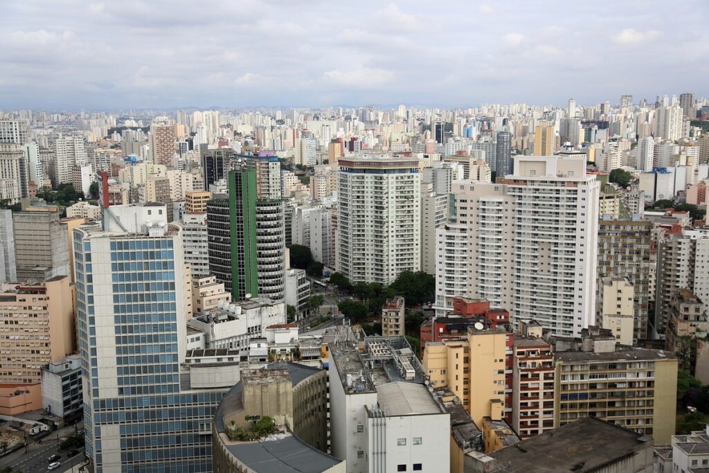 Vista aérea de São Paulo.