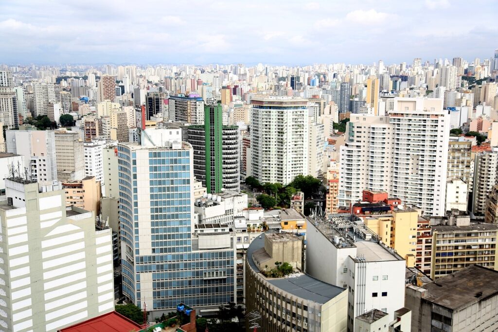 Vista aérea de São Paulo.