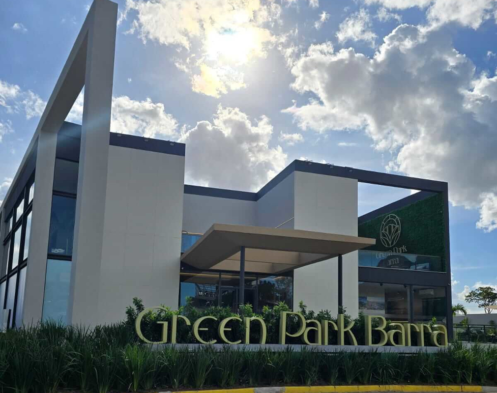 Fachada do Stand Green Park Barra