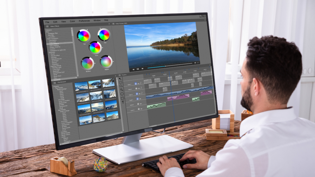 Editor de video usando plataforma