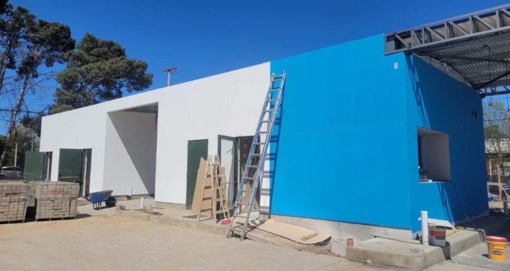 Obra realizada em steel frame