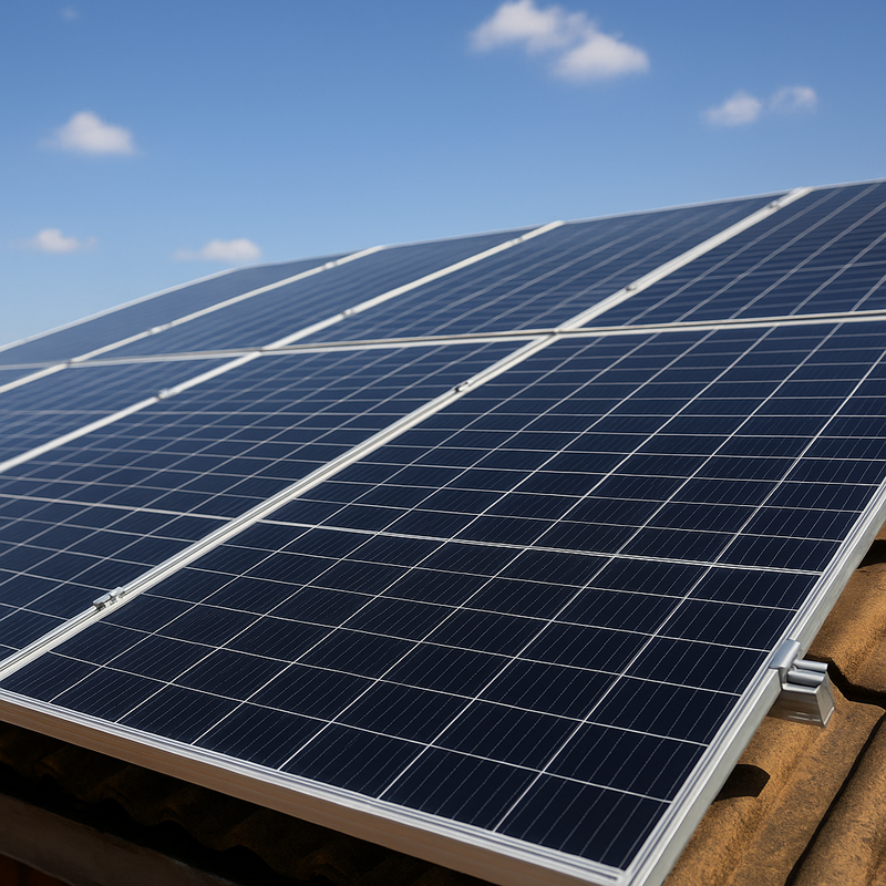Placas solares para gerar energia