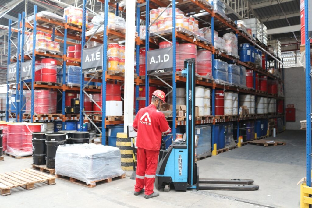 Armazenamento de produtos químicos