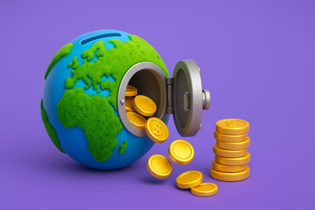 O mundo em formato de um cofre