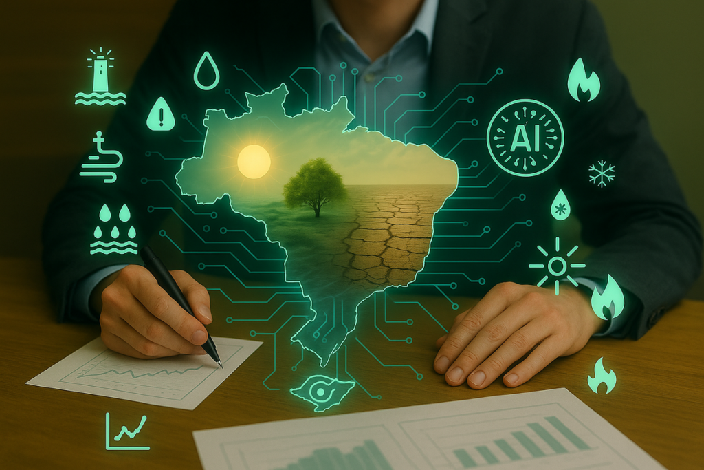 Análise automatizada de risco climático