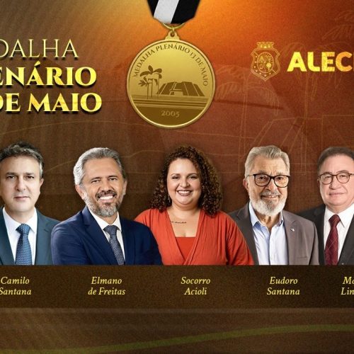 Ceará: Alece concede Medalha 13 de Maio a personalidades que contribuem para o desenvolvimento do Estado