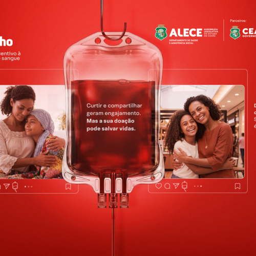 Alece abre campanha de doação de sangue em parceria com o Hemoce; ação integra o Junho Vermelho