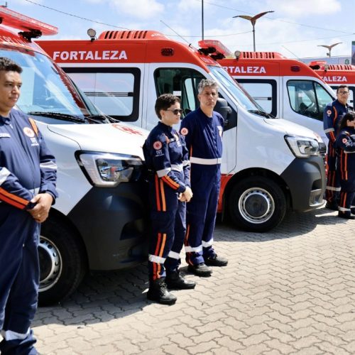 Dez novas ambulâncias entregues pelo Governo Federal reforçam renovação da frota do Samu em Fortaleza