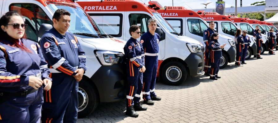 Dez novas ambulâncias entregues pelo Governo Federal reforçam renovação da frota do Samu em Fortaleza