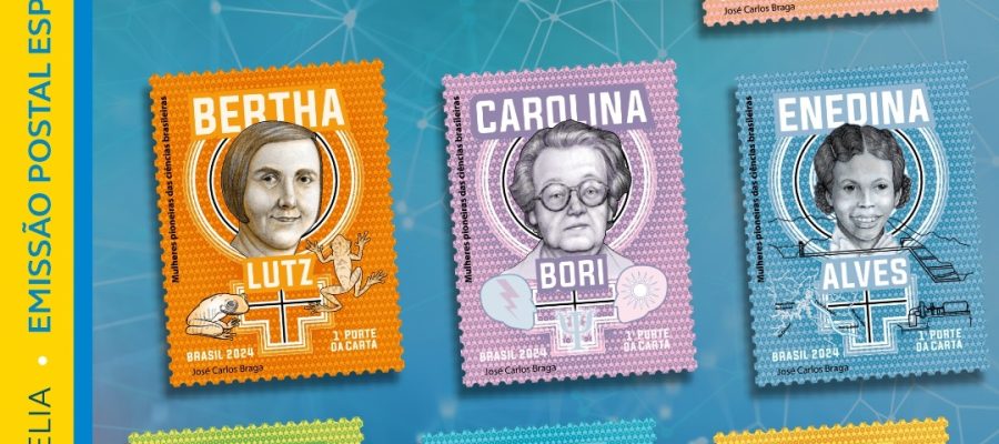 Correios lançam série de selos homenageando sete cientistas pioneiras no Brasil